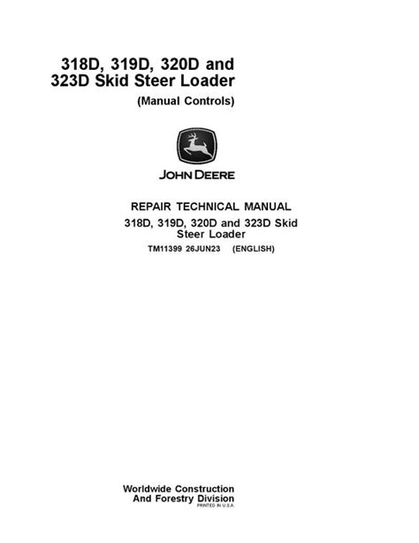 john deere 318d skid steer service manual|john deere 318 owners manual.